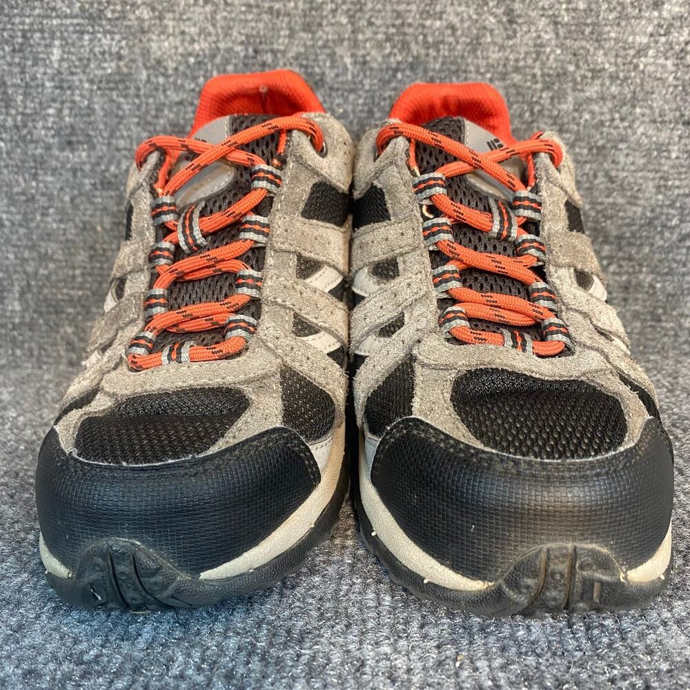 COLUMBIA REDMOND Waterproof SNEAKERS Gray Black Red Youth Size 3 - Picture 4 of 8